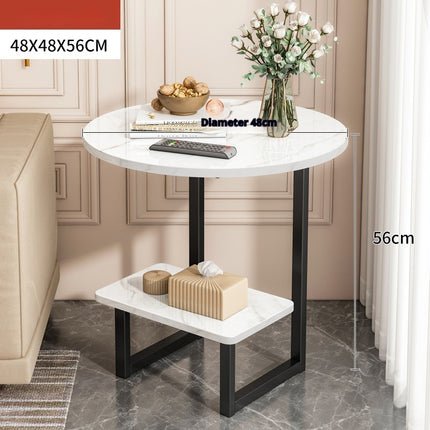 Coffee Table Modern Minimalist Creative Small Table Double-layer Sofa Cabinet