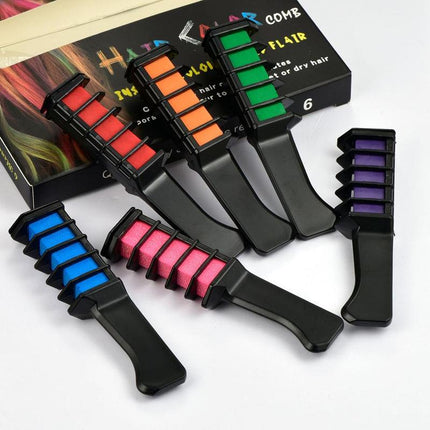 Tydelike Mini Weggooibare Kryte Haarkleur Kleur Mascara Verf Krytboks Met Borsel