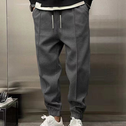 Thicken Ankle-tied Drawstring Leisure Sweatpants