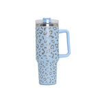 Laser Leopard Print Sky Blue / 40oz