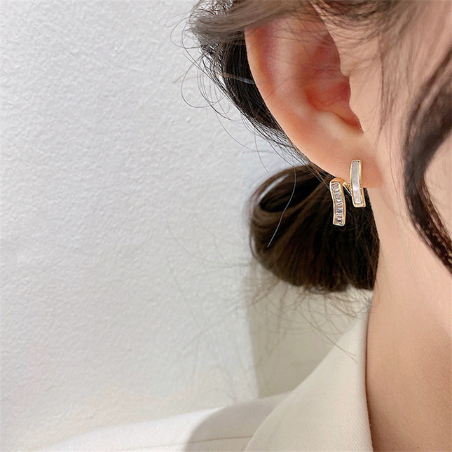 S925 Silver Needle Korean Niche Design Earrings Female Autumn Simple