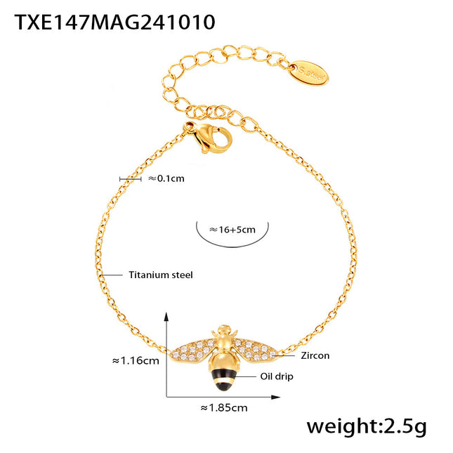 Stylvolle Olie-Drup Sirkoon Hardwerkende Klein By Armband