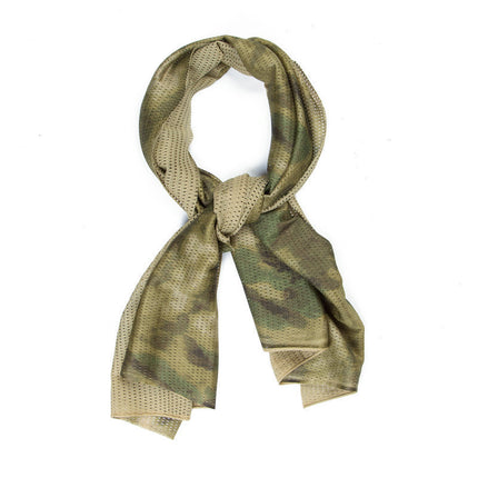 Camouflage Outdoor Net Scarf Camouflage Multicolor