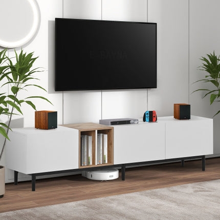 Moderne TV-staander Geskik Vir 80-duim TV Met 3 Deure