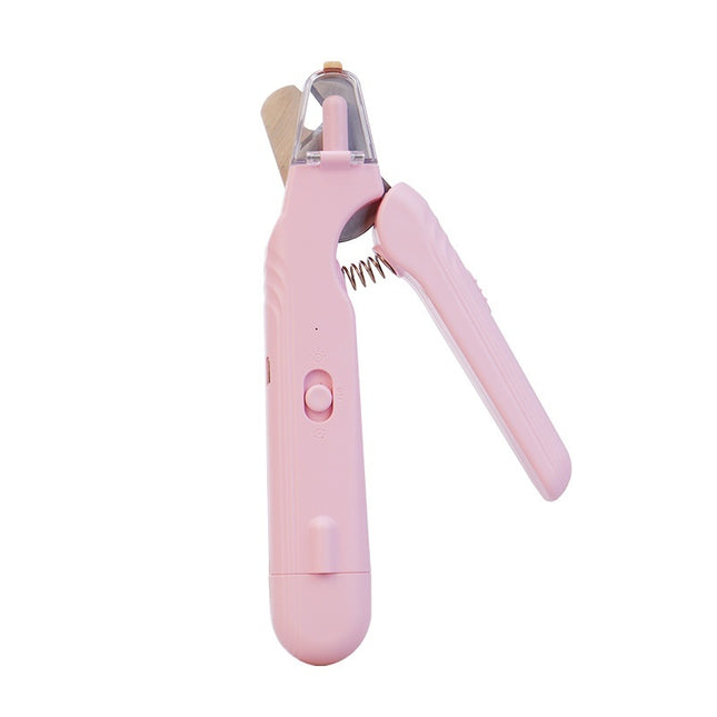 Pet Led Nail Clippers Type-c Rechargeable Nail Polish Scissors Two-in-one