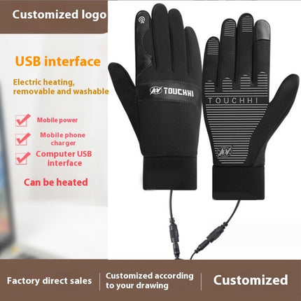 Outdoor Cycling Fleece Lined Warm Gloves