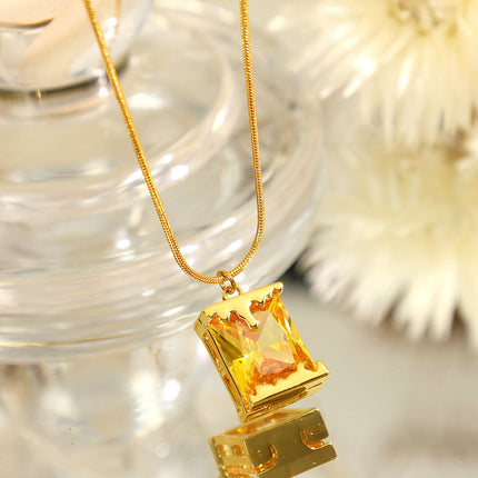 Oil Lamp Inspired Pendant In Stainless Steel With Mixed-metal Styling