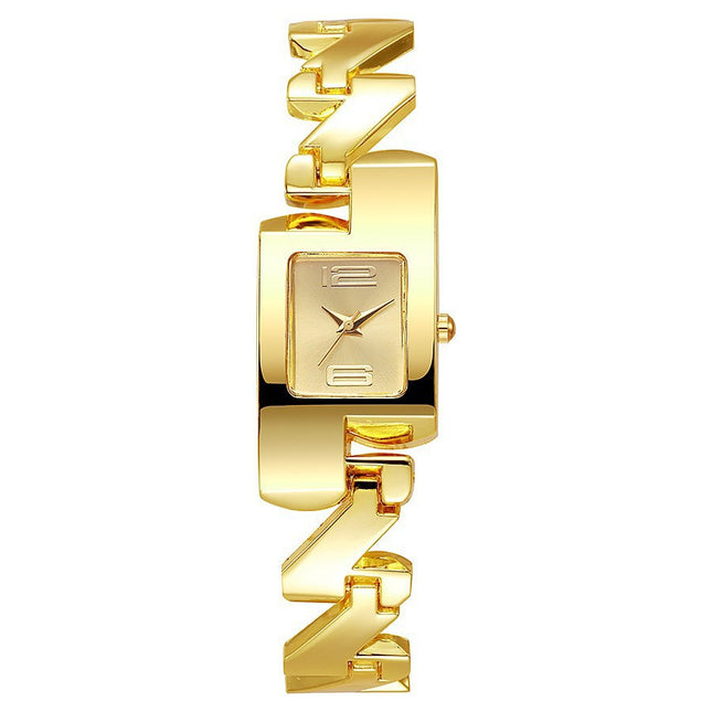 Trendy Vintage Classic Golden Alloy Yellow Square Watch