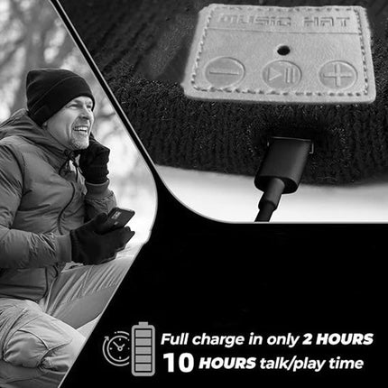 Thickened Bluetooth Hat Knitted