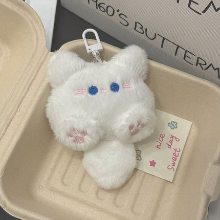 Oulike Plaaslike Pluis Langstert Katpop Hanger Dekoratiewe Sleutelhanger