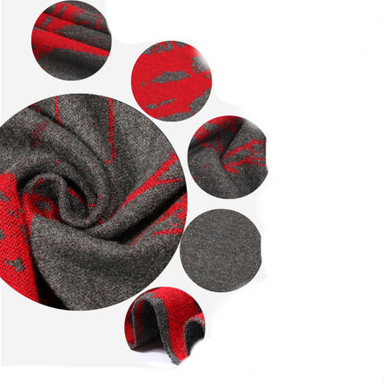Fortune Tree Men's Brushed Scarf Autumn And Winter New All-match Scarf