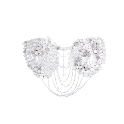 Metal Chain Sling Chain Sequin Stitching Chest Strap