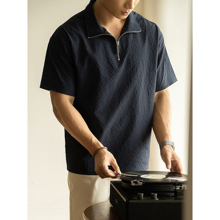 American Quick-drying Ice Silk Cool Breathable Short Sleeve