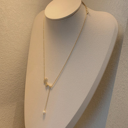Vroue se Retro Elegante Blaar Kwassie Halssnoer