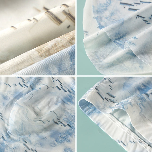 Ice Silk Sense Seamless Ultra-thin Transparent Men's Underwear Male U Convex Big Bag