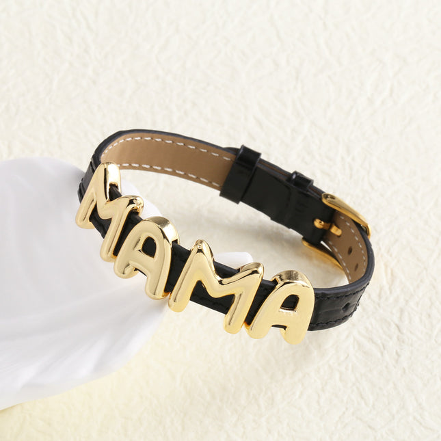Koeivelhorlosieband Brief Mama Moedersdagarmband