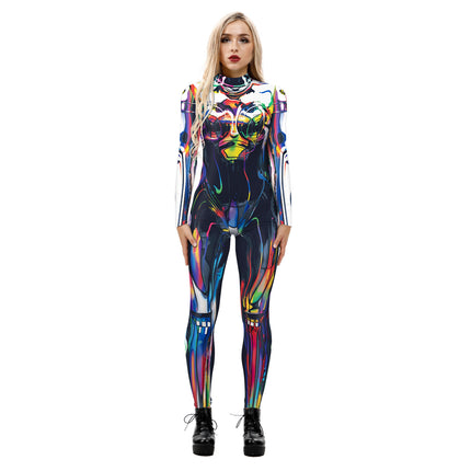 Wansheng Jumpsuit European And American Printed Jumpsuit