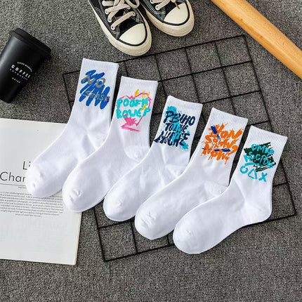 Socks Tube Socks Long Men's Sports White Breathable