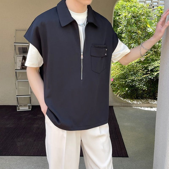 Outer Wear Sleeveless Shirt Thin Casual