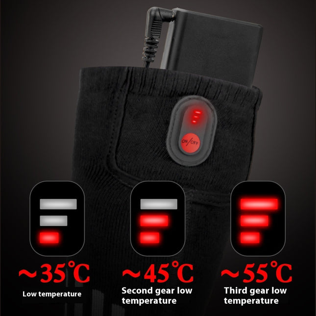 Electric Heating Pure Cotton Socks Skiing Casual Men And Women Warm-keeping Socks