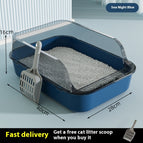 Medium Medium Sea Night Blue / With Cat litter scoop
