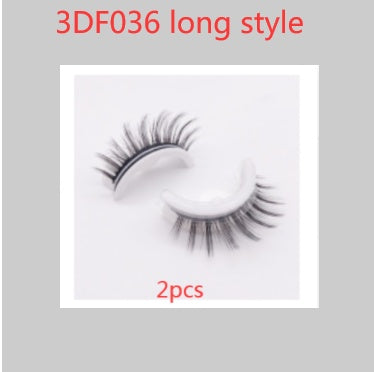 Herbruikbare 3D Nertswimpers Natuurlike Valse Wimpers Selfklevende Valse Gomvrye Grimering Wimpers Uitbreiding Sy
