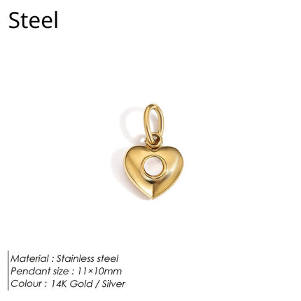 Stainless Steel Necklace Ring Earrings And Pendant With Full Hearts And Diamonds