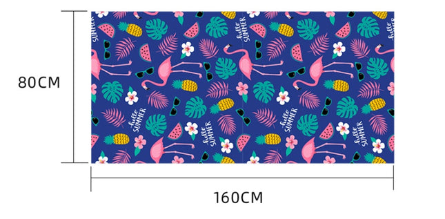 Gedrukte Swem Mikrovesel Strandhanddoek