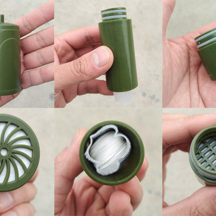 Multistage Outdoor Water Purifier for Emergency Camping Wilderness Survival