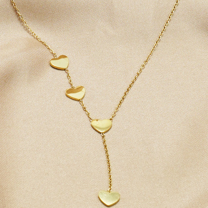 Lxalry 18K Gold Plated Celestial Necklace   Butterfly & Heart Charm Stainless Steel Jewelry  Skin Safe Hypoallergenic Gift For Women Wife Mom Romantic Everyday  Wedding Glow