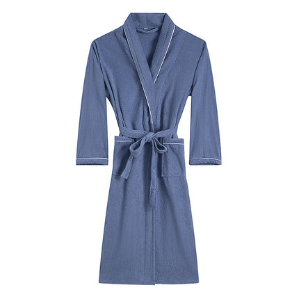 Towel Material Bathrobe Men's And Women's Pajamas