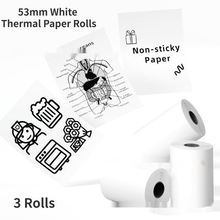 53 mm Wit Tien Jaar Termo-sensitiewe Drukpapier