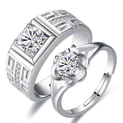 Ringe Opening Trou Simulasie Diamant Ring