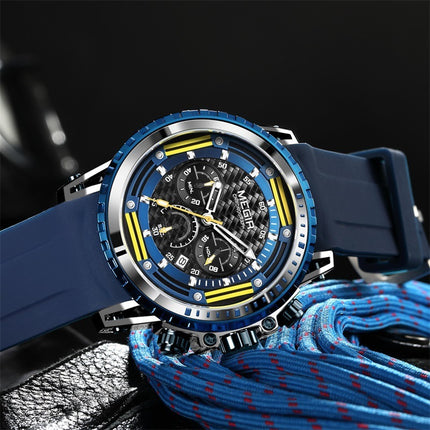 Luminous Waterproof Timing Silicone Sports Watch