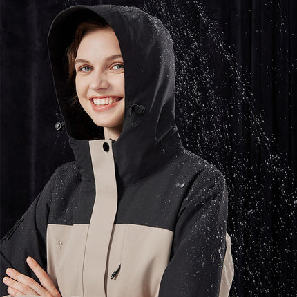 Men's And Women's Fall Winter Coat Removable Liner Adhesive Waterproof Two-piece Set