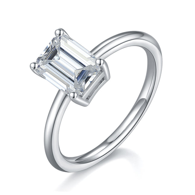 Ashoekige Moissanite Geset Met Topgehalte Moissanite Luukse En Modieuse Ligte Luukse Juweliersware Silwerring S925 Silwer Elektroplateer Met Platinum