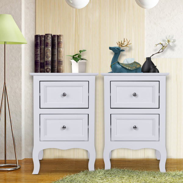 Plattelandse Styl Tweeverdieping Bedkassie - Wit