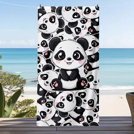 Kreatiewe Drukwerk Mikrovesel Strandsanddoek