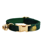 Green Feather Cat Collar / L