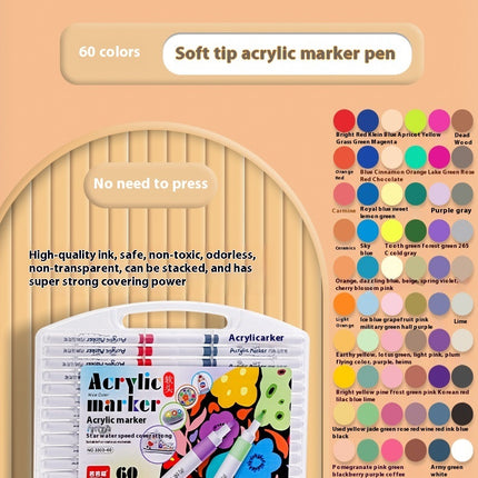 Sagtepunt Akrielmerkerpenpak