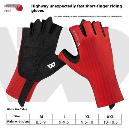 Anti-skid Shock Absorption Breathable Half-finger Gloves For Riding