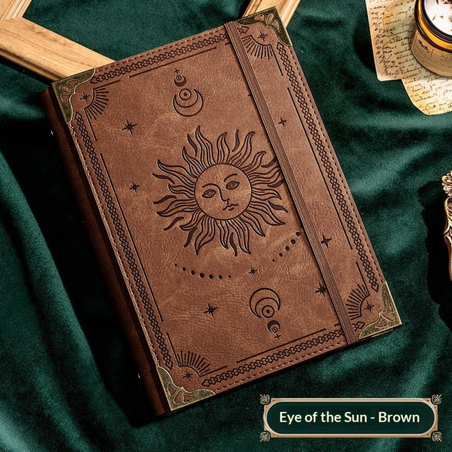 Retro Loose-Leaf Thickened Multi-Functional College Planner Notebook