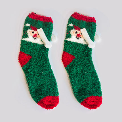 Fashion Simple Magnetic Christmas Socks For Men And Women
