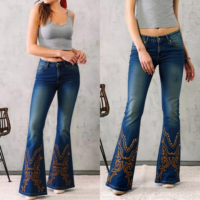 Women's High-Waist Heart Cut-out Jeans, Wide-Leg Full-Length Jeans With A Y2K Sweetheart Side Cut-out, Vintage-Wash Denim For All Seasons Forbidden Platform - Temu