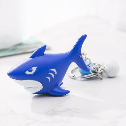 Shark LED Light And Sound Keychain Birthday Gift Couple Phone Pendant