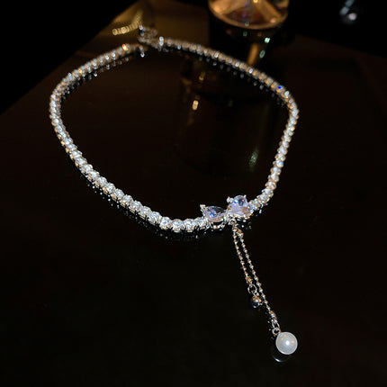 Diamantblom Kwassie-ketting Ligte Luukse Hoëgraadse Truiketting