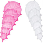 Wit pienk / 6 stuks