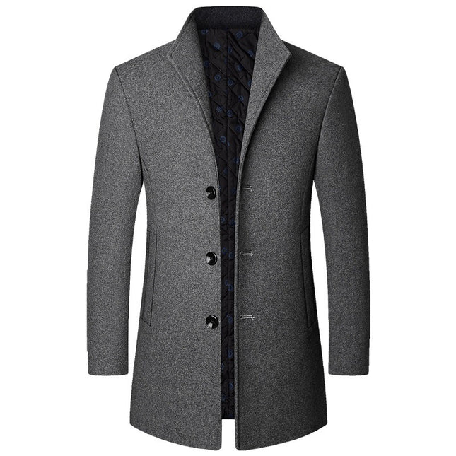 Autumn And Winter Casual Woolen Coat Men