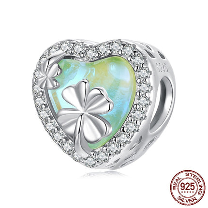 Liefde Klawer S925 Silwer Krale Selfdoen Ornament Bymiddels
