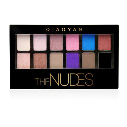 Pretty Makeup Plate Nude Eye Shadow  12 Colors